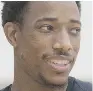  ??  ?? DeMar DeRozan