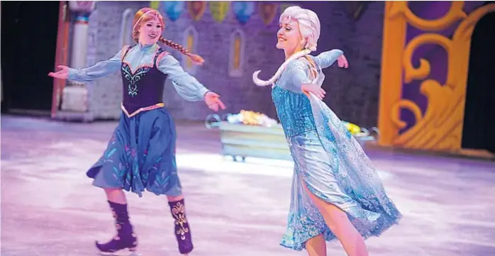  ?? (JOSÉ HERNÁNDEZ) ?? Magia. Los patinadore­s se mueven a toda velocidad sobre la plataforma. Los cuadros se suceden y pasan, una a una, las estrellas de Disney.