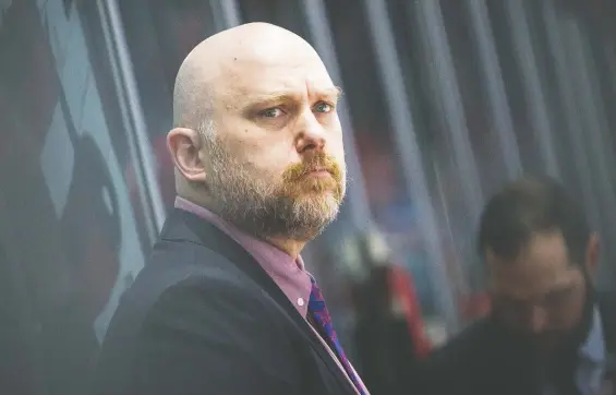  ?? ASHLEY FRaSER/ FILES ?? Team Canada head coach Andre Tourigny says his players have shown leadership and character in their approach to their two-week quarantine.