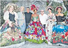  ??  ?? More, more, more: Stefano Gabbana and Domenico Dolce Naomi Campbell et al