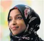  ?? Picture:AFP ?? ILHAN OMAR