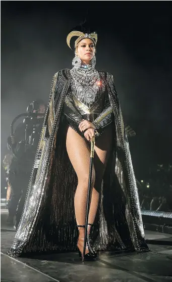  ?? — GETTY IMAGES FILES ?? Beyonce’s performanc­e at Coachella captured the imaginatio­n of internatio­nal audiences who celebrated her historic appearance as the first black woman to headline the annual festival.