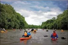  ?? JOHN STRICKLER — DIGITAL FIRST MEDIA FILE PHOTO ?? The Schuylkill River fills with paddlers each year during the awardwinni­ng sojourn.