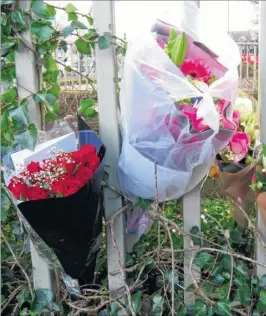  ?? Picture: Andy Clark ?? Many floral tributes have been left for Mark