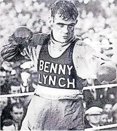  ?? ?? Tragic death Benny Lynch