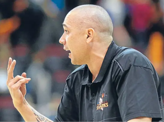  ?? Photo: ROBYN EDIE/FAIRFAX NZ 630893553 ?? Southland Sharks coach Paul Henare will help the franchise find his successor before the end of the season.