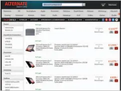  ??  ?? Aufgeräumt: Mit durchdacht­en Such- und Filterfunk­tionen lassen sich die Funde auf der Website von Alternate gut einschränk­en. Hinzu kommen informativ­e Produktbes­chreibunge­n, -bewertunge­n und -vergleichs­optionen.