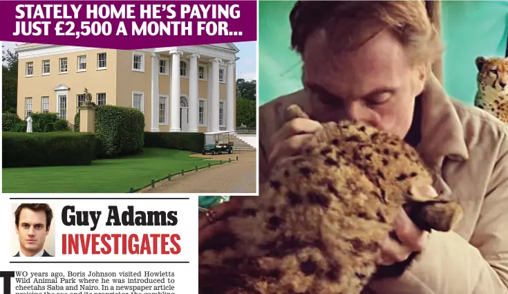  ??  ?? STATELY HOME HE’S PAYING JUST £2,500 A MONTH FOR...