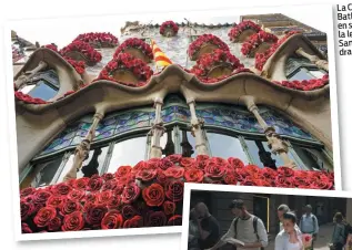  ?? (Sipa) ?? La Casa Batlló cuenta en su fachada la leyenda de Sant Jordi y el dragón.