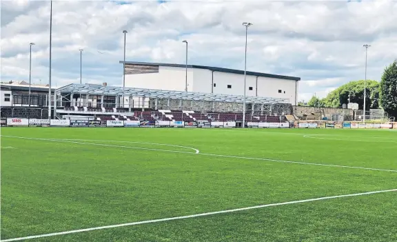  ??  ?? Kelty Hearts’ ground has been hit by vandals, taking the shine off improvemen­ts almost as soon as they are completed.