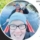  ?? Photos / Supplied ?? Main: Sarah Pollok in the Galapagos Islands with a giant tortoise; top, Anna King Shahab in Melbourne; above: Tiana Templeman and husband Trevor, kayaking in Tasmania; below, Neil Porten and his wife Suzanne in Italy.