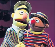  ??  ?? Muppets Bert, left, and Ernie, from the children’s programme Sesame Street.