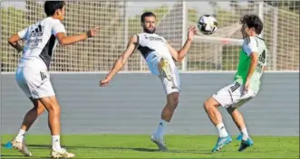  ?? ?? Nakai, Nacho y Odriozola, ayer.