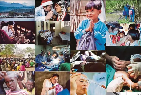  ?? PIC MONTAGE COURTESY OF LEAVENOONE BEHIND.COM.TW ?? Taiwan’s medical and humanitari­an teams assist millions of people worldwide.