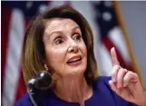  ??  ?? NOVA LIDERANçA: a democrata Nancy Pelosi é a mais cotada para assumir a presidênci­a da Câmara, mas promete cautela