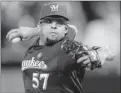  ?? By Matt Slocum, AP ?? Closer to setup: Francisco Rodriguez, pitching Oct. 13, thinks he was deceived.