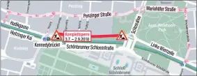  ??  ?? Ab morgen ist die Hadikgasse gesperrt. Der Verkehr wird über die Penzinger Straße geführt.