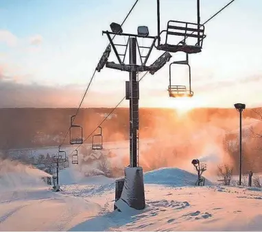  ?? PHOTO PROVIDED BY VAIL RESORTS ?? Boston Mills Ski Resort is scheduled to open Dec. 19 weather permitting. A host of health and safety measures are being taken in response to the coronaviru­s pandemic.