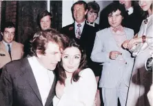  ??  ?? In this 1970 file photo, British actor Albert Finney embraces his bride, French actor Anouk Aimee, after their wedding in London. Finney died Thursday at 82.