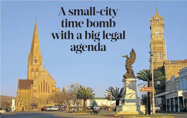  ?? Picture: Gallo Images ?? Makhanda, previously known as Grahamstow­n, the seat of the Makana local municipali­ty, which the high court ordered be dissolved because of its unconstitu­tional lack of service delivery.