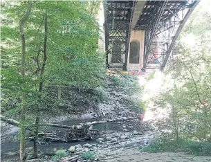  ?? SHAWN MICALLEF ?? The St. Clair Ave. bridge as it crosses the Vale of Avoca creates a cathedral-like space. Toronto’s ravines are seeing a resurgence, after years of being ignored and avoided.