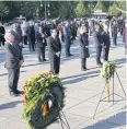  ?? REUTERS ?? Government members mark the day at Berlin’s Soviet War Memorial.