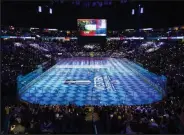  ?? Jintak Han / The Denver Post ?? Ball Arena hosts a watch party for the fourth game of the Western Conference Final between the Avalanche and Edmonton Oilers on Monday.