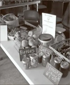  ?? Sean Williams/ Standard Journal ?? The Polk County Special Olympics team are selling produce in order to help raise money for an upcoming bowling competitio­n.