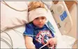  ?? Contribute­d photo ?? Jace Bruno, 5, of Milford, left, could barely move and had a high fever when admitted to Yale New Haven Hospital last week with a rare inflammato­ry condition that can strike children following COVID-19.