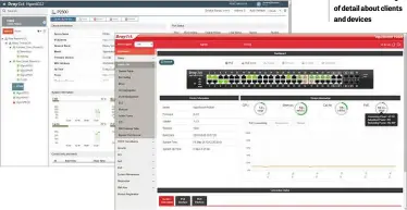  ??  ?? BELOW The web console reveals bags of detail about clients and devices