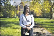  ?? JESSICA HILL — THE ASSOCIATED PRESS ?? Alphina Kamara, a junior at Wesleyan University studying English and sociology, says she was never encouraged to explore options like an engineerin­g course while in high school.