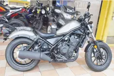  ??  ?? The all-new Honda Rebel 500 which is available at Inti Deras Motors.