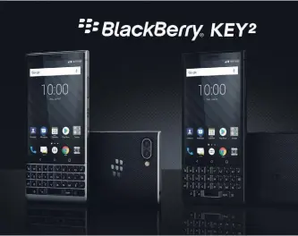  ?? TCL COMMUNICAT­ION ?? TCL Communicat­ion launched the BlackBerry Key2 on Thursday.