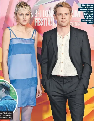  ?? ?? Stars Emma
Corrin and Jack O’Connell
at the European premiere
of Lady Chatterley’s
Lover