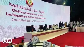  ?? ?? Les négociatio­ns à Doha entre la junte au pouvoir au Tchad et les rebelles ont été lancées le 13 mars.