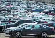  ?? TIJANA MARTIN / THE CANADIAN PRESS ?? Tit-for-tat tariffs by Canada could raise the cost of new vehicles here by $5,000-$9,000, an industry group says.