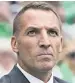  ??  ?? HISTORY BHOYS Celts boss Brendan Rodgers