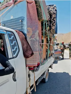  ??  ?? June 28, 2018: A group of Syrian refugees return to their homeland from Arsal, Lebanon. On July 3, the Syrian government, through the official media, called on citizens who had left Syria due to the war to return to their motherland and stressed that the government would protect their safety. According to statistics from the United Nations High Commission­er for Refugees, the sevenyear civil war in Syria has driven more than 10 million Syrians to flee their homes, of which more than 5.6 million fled the country. Xinhua