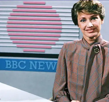  ??  ?? Face of the BBC: Jan reading the news, but she is no longer a fan of the Corporatio­n