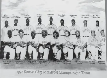  ?? COURTESY PHOTO ?? Norfolk native Sam Allen was part of the 1957 Kansas City Monarchs’ championsh­ip team. He also played for the Raleigh Tigers and Memphis Red Sox.