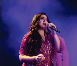  ?? ?? Shreya recently rocked the house when she performed at Expo 2020 Dubai where a massive crowd gathered for her first post-pandemic public show