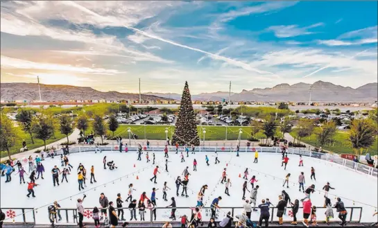  ?? Summerlin ?? Rock Rink, near the Pavilion on The Lawn, opens Nov. 16. It is open nightly from 4 to 9 p.m. Monday through Thursday; 4 to 10 p.m. Friday; 10 a.m. to 10 p.m. Saturday and 11 a.m. to 8 p.m. Sunday. Skate rentals start at $15, and all ages are welcome.