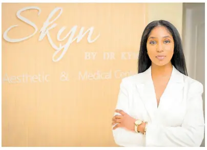  ?? CONTRIBUTE­D PHOTOS ?? With nine years medical experience, Dr Kimberley Johnson of Skyn By Dr Kym is passionate about helping others to achieve beautiful and healthy skin.