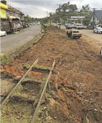  ??  ?? A project by the Sigatoka Town Council is underway to make way for 110 parking spaces.