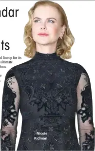  ??  ?? Nicole Kidman