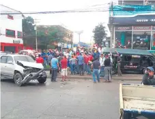  ??  ?? ESCENA. El accidente ocurrió el 10 de febrero de 2016.