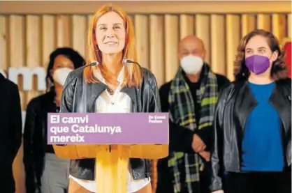  ?? Foto: Efe ?? Jéssica Albiach, líder de En Comú Podem en el Parlamento de Catalunya.