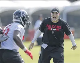  ?? JOHN BAZEMORE / ASSOCIATED PRESS ?? Falcons head coach Dan Quinn says he and his new coaches have spent “a lot of time together this spring” to get ready for the season.