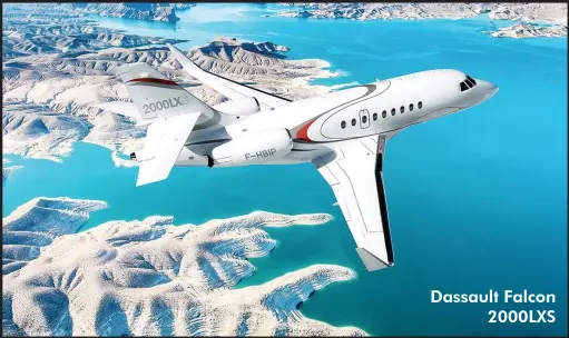 ??  ?? Dassault Falcon
2000LXS