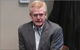  ?? JOSHUA BOUCHER — THE STATE VIA AP ?? Defendant Alex Murdaugh is cross examined by prosecutor Creighton Waters while testifying during his murder trial at the Colleton County Courthouse in Walterboro, S.C., on Friday.